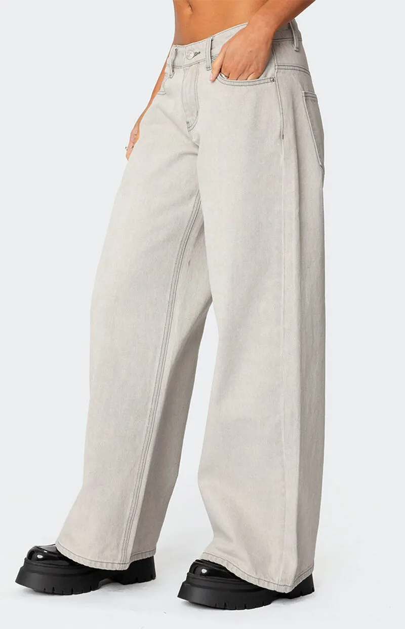 Edikted Casey Low Rise Boyfriend Jeans