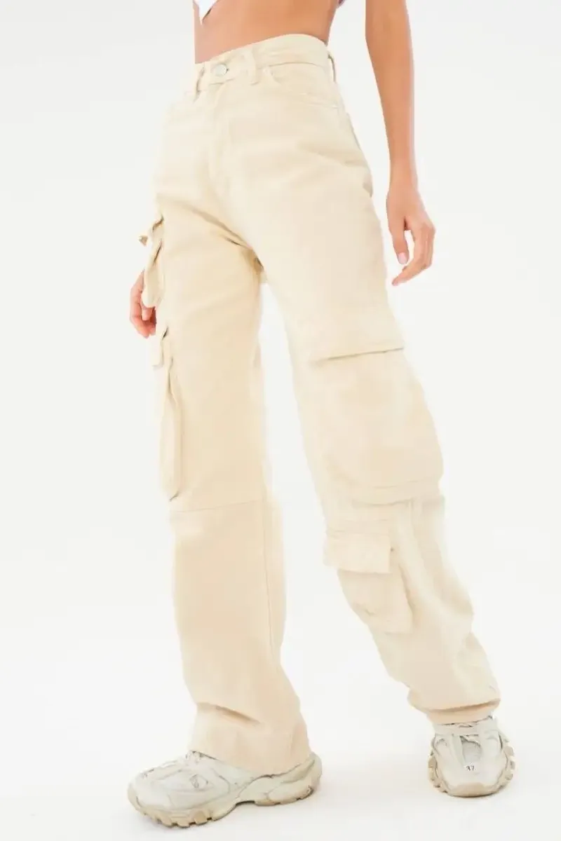 Cargo High Rise Flare Jeans