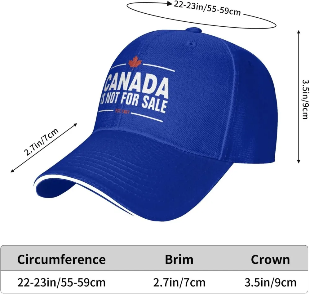 Canada is Not for Sale Hat Adjustable Fashion Hats Polo Trucker Caps for Dad Golf