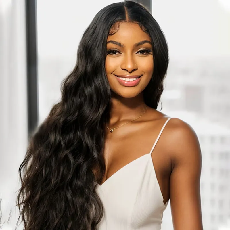 13x6 HD Lace Full Frontal Wig Undetactable HD Lace Body Wave Human Hair Wig