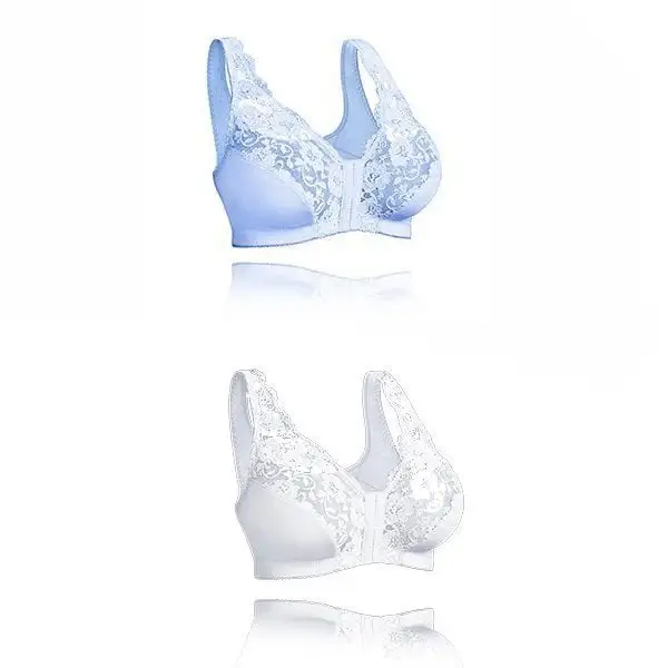 Front hooks, stretch-lace, super-lift, and posture correction