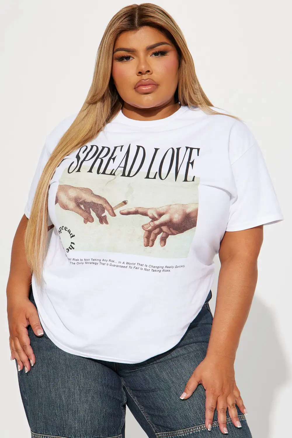 Spread Love Graphic Tshirt - White