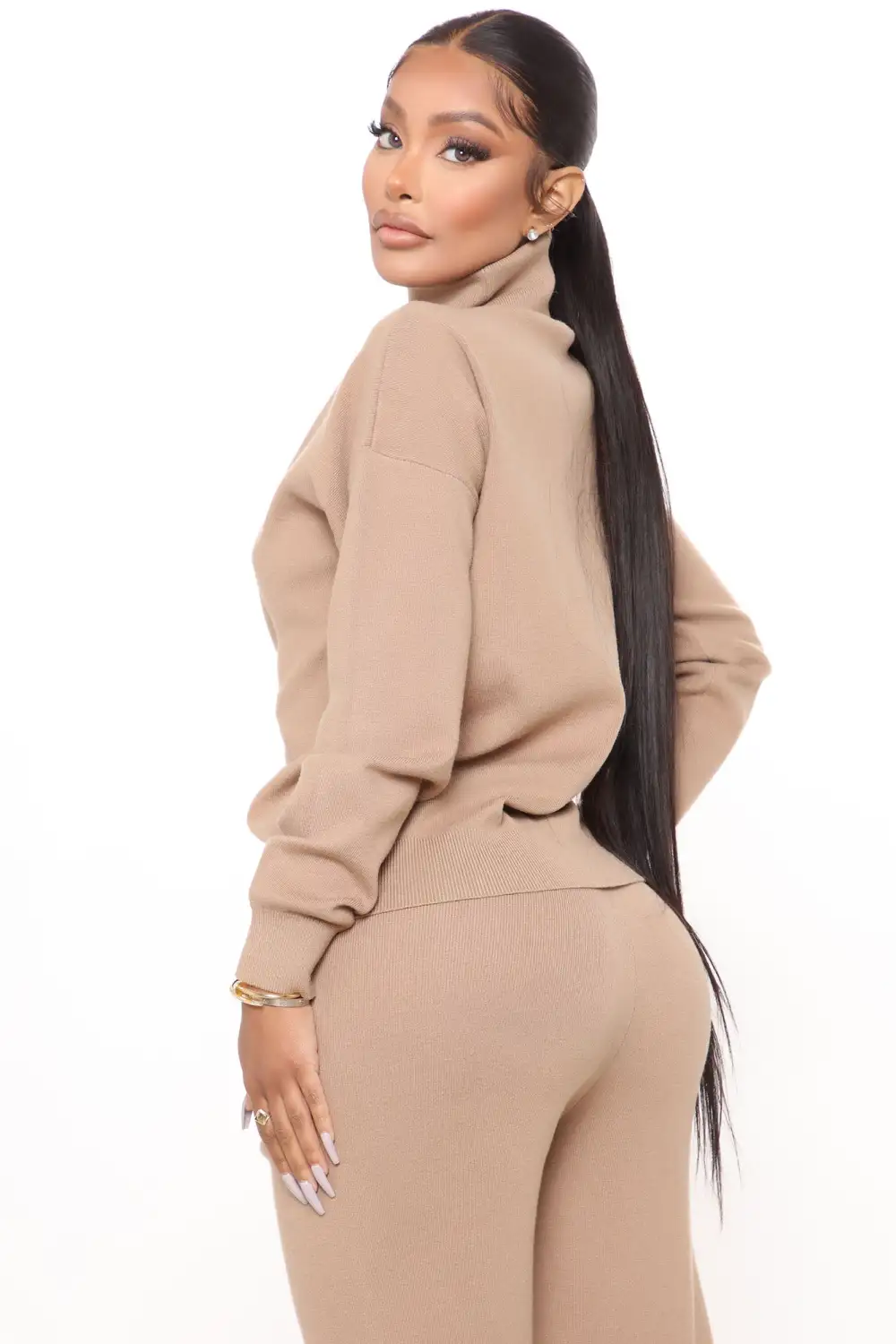 Chill Mami Sweater Set - Mocha