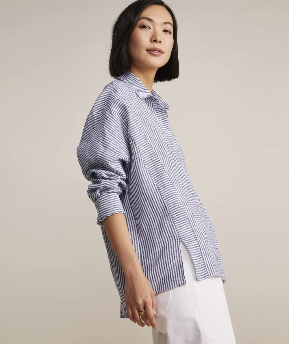 Linen Weekend Button-Down