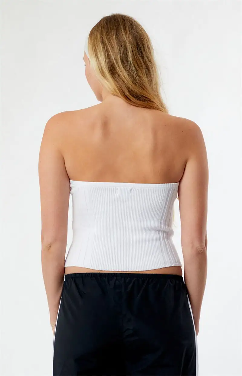 LA Hearts Longline Sweater Tube Top