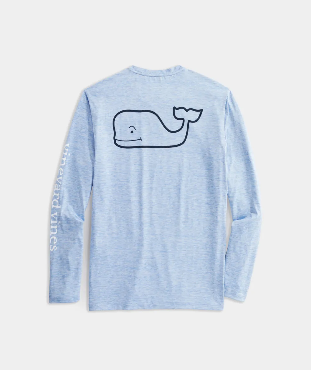 Whale Logo Long-Sleeve Harbor Performance Tee