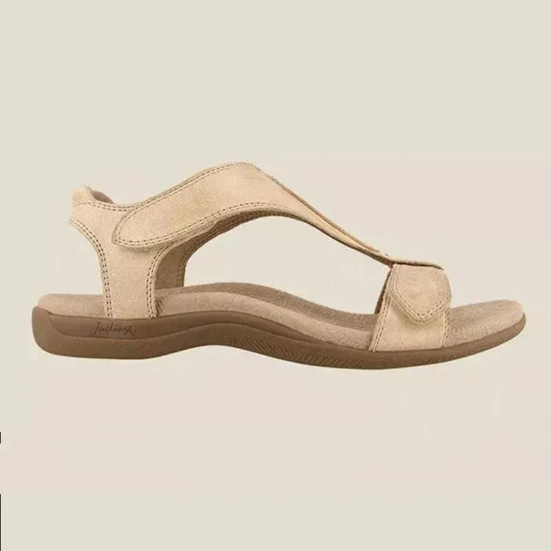 Women's Round Toe Velcro Beach Sandals