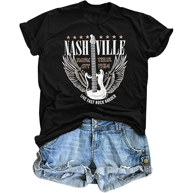 Women's Pattern Round Neck T-shirt
