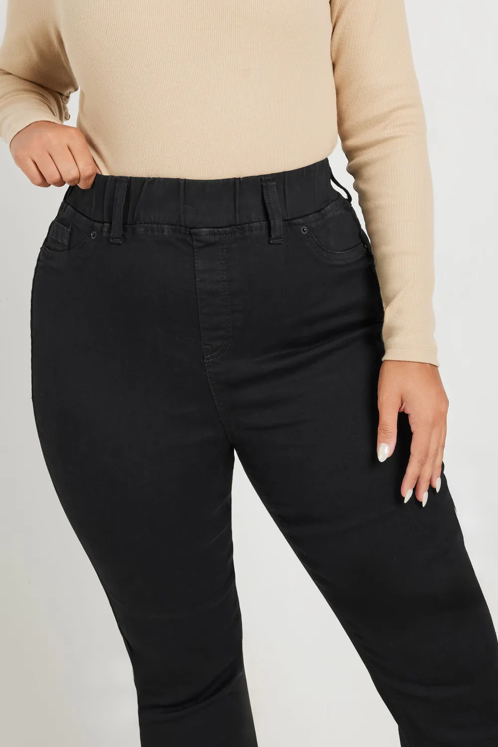 YOURS Curve Black Bootcut Jeggings