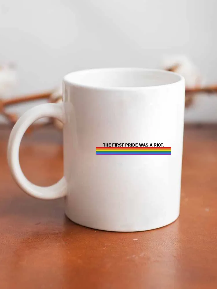 The First Pride Was A Riot Letter Printed Double-Sided Mug