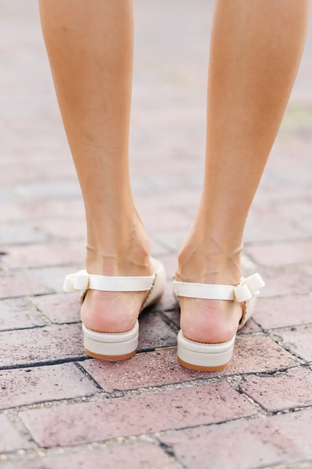 Ready For The Day Nude Sling Back Flats