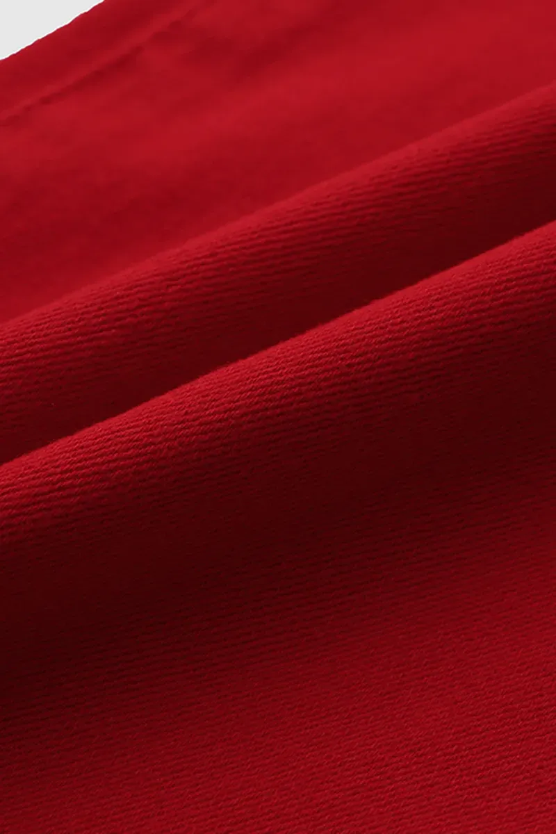 High Waist Pocket Wide Leg Jeans