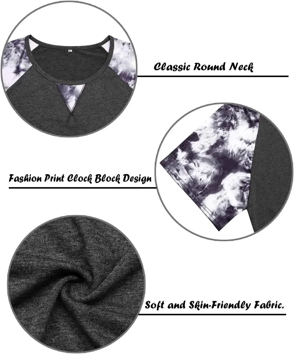 TIYOMI Plus Size T Shirt for Women Short Sleeve Tunic Cross Line Shirts Round Neck Tops Summer Blouse XL-5XL 14-28