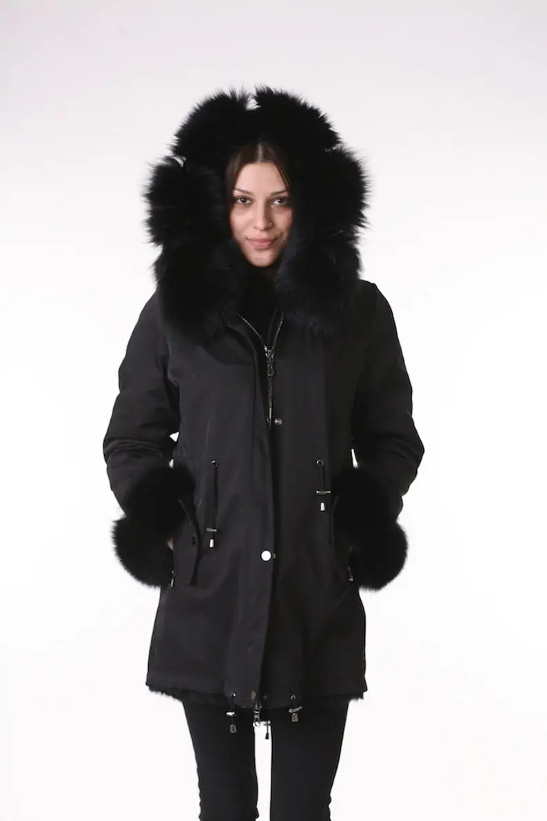 Fox Parka Fur Coat Women’s