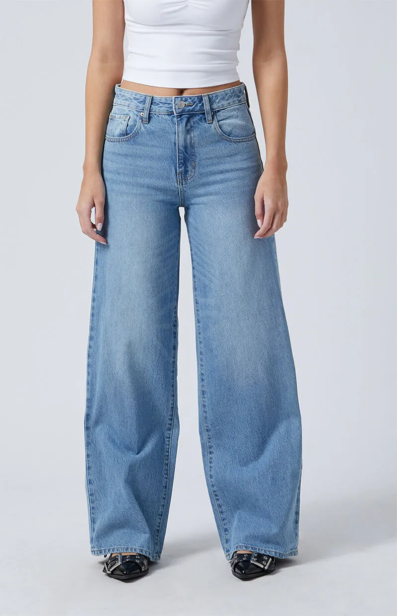 PacSun Jessie High Waisted Baggy Jeans Medium Indigo