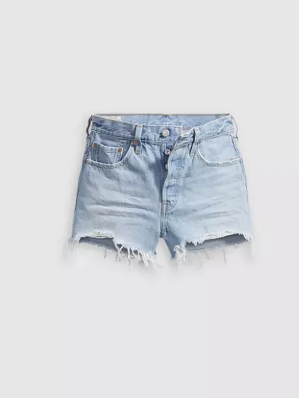 High Rise Denim Shorts