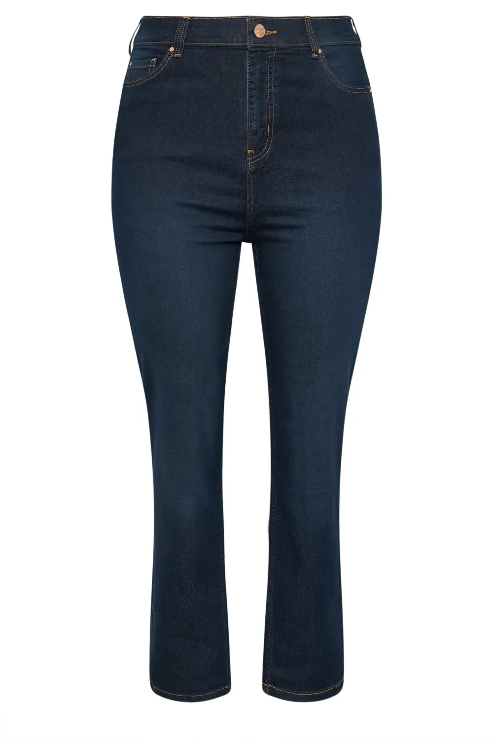 YOURS Curve Mid Blue Straight Leg RUBY Jeans