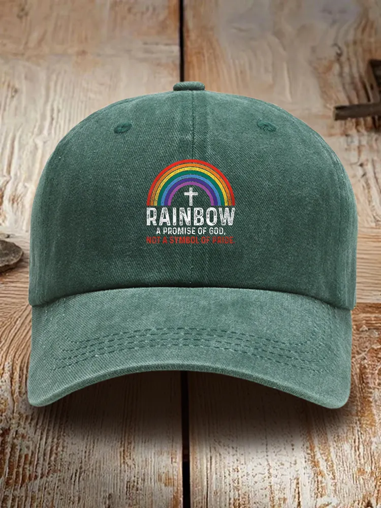 Rainbow A Promise Of God Not A Symbol Of Pride Baseball Cap