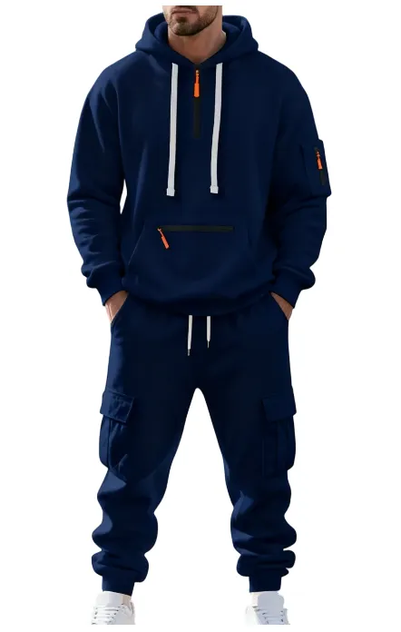 🔥7 SETS $27🔥,Clearance sale!Men’s Winter Fleece-Lined Set – Warm Casual Workwear Outfit with Multi-Pocket Jacket & Pants