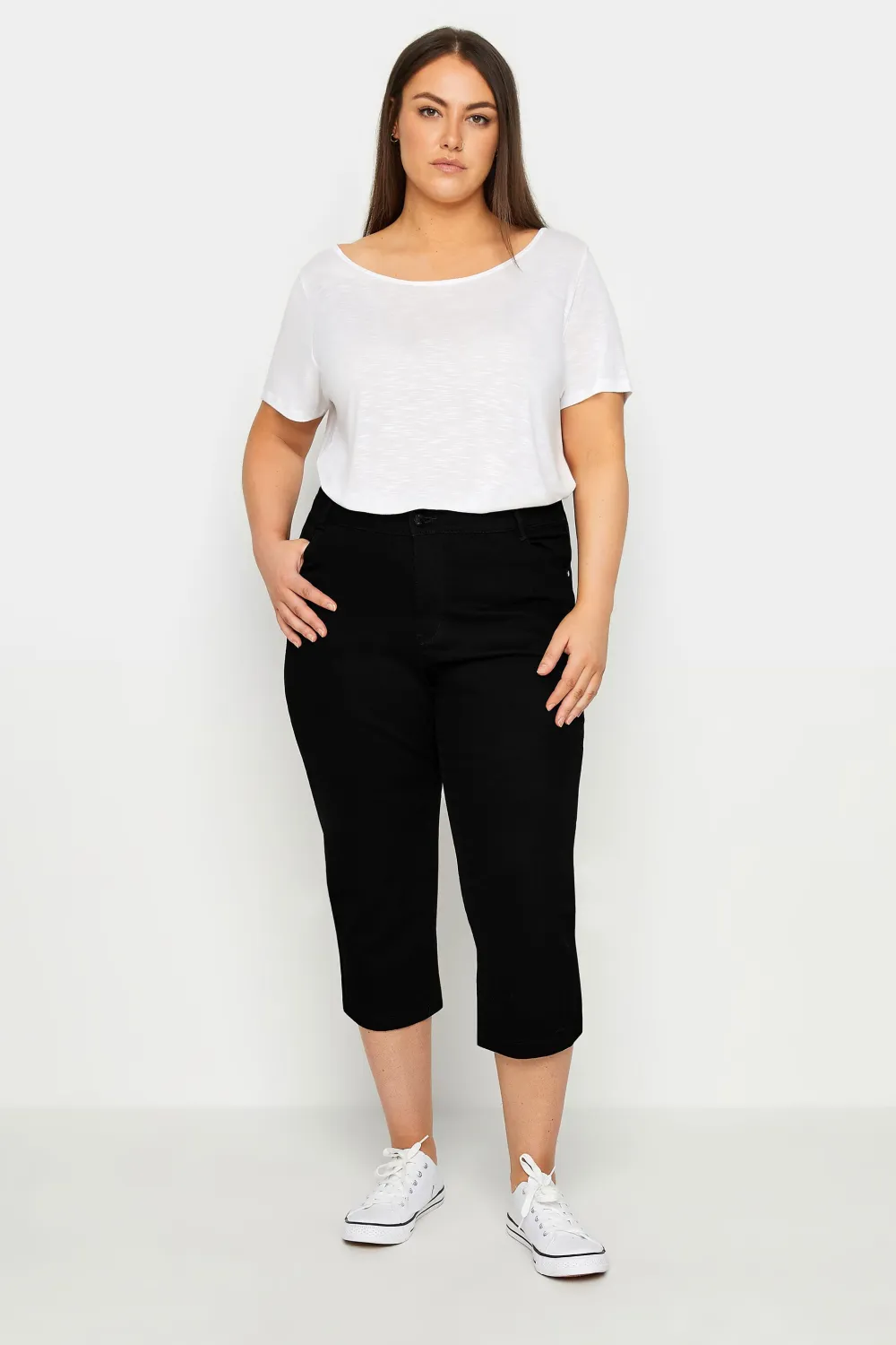 Evans Black Cropped Jeans