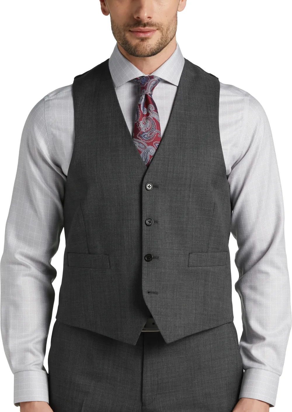 Joseph Abboud Classic Fit Wool Suit Vest