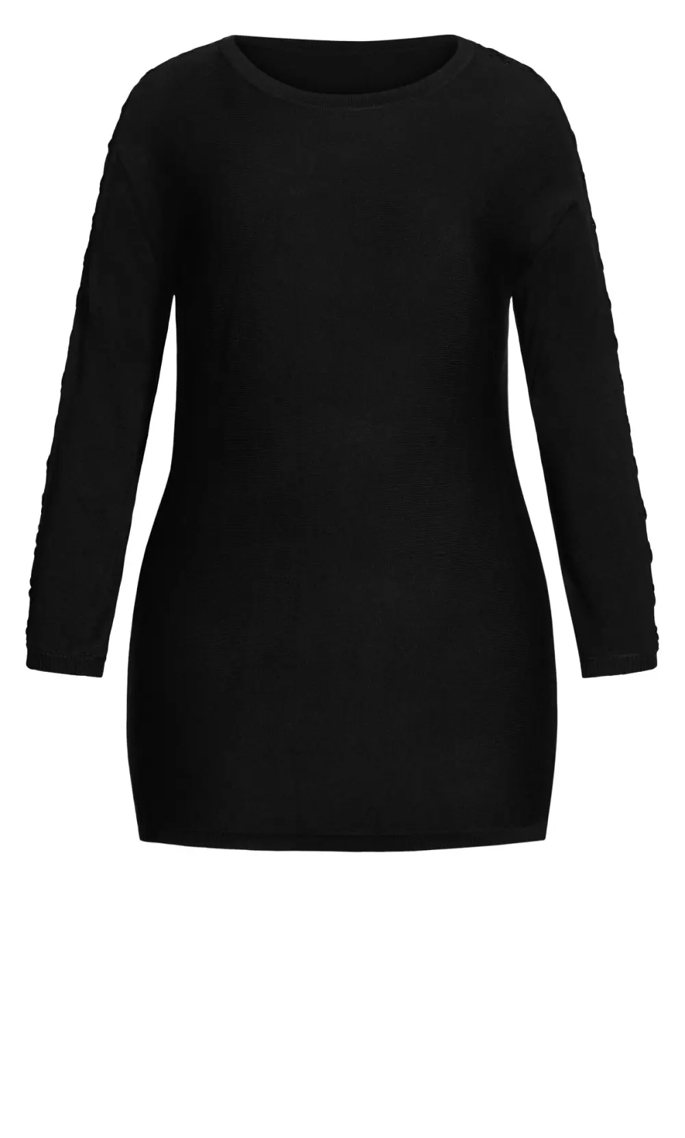 Evans Black Knot Sleeve Jumper