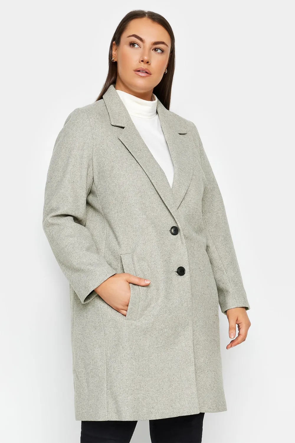 Evans Grey Formal Coat
