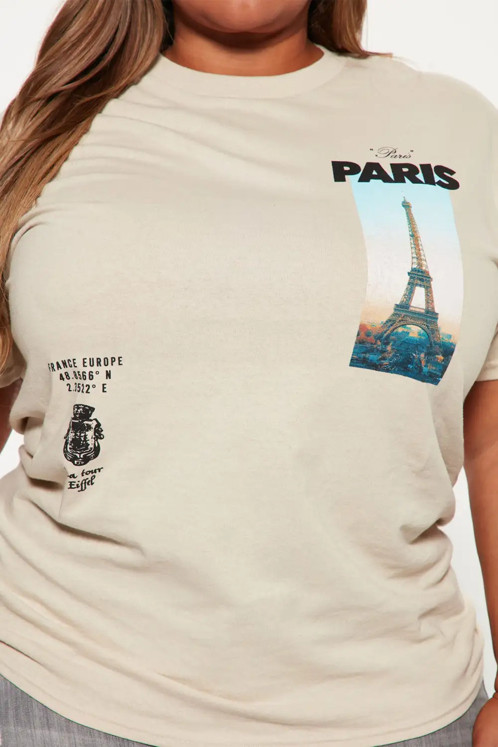 Officially In Paris T-Shirt - Taupe