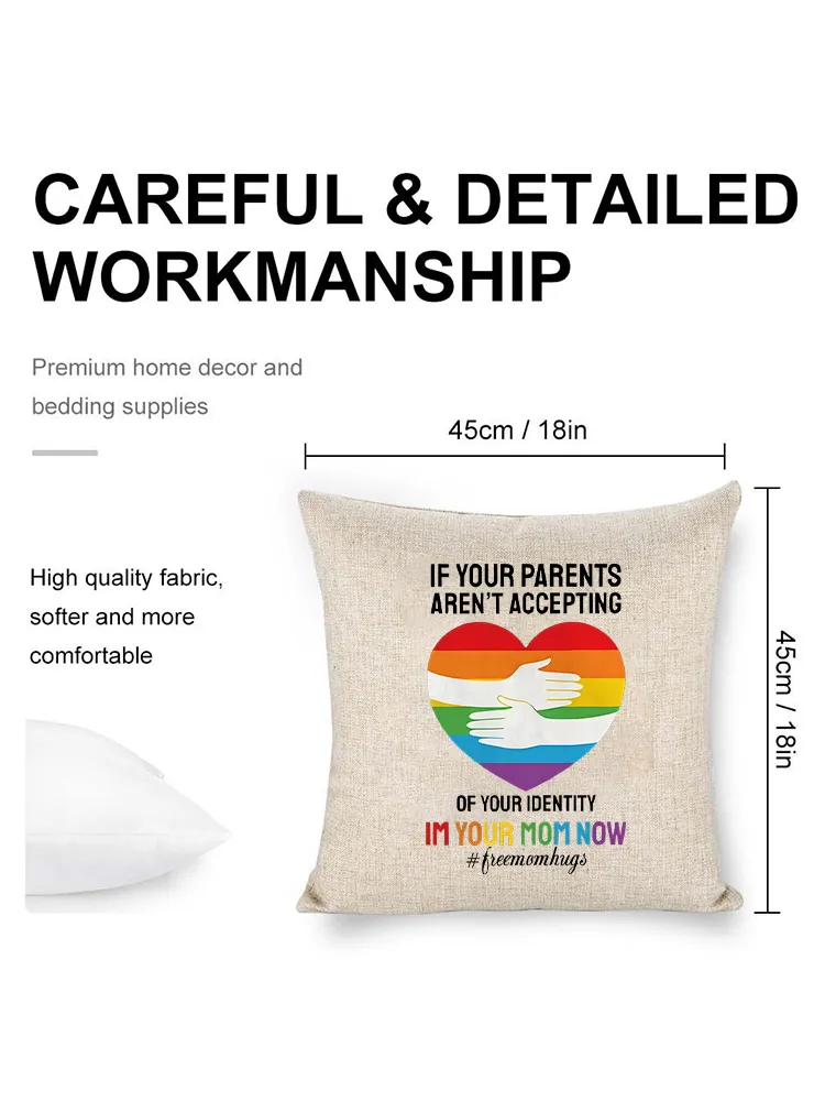 Linen Throw Pillow With If Your Parents Aren'T Accepting Pillow