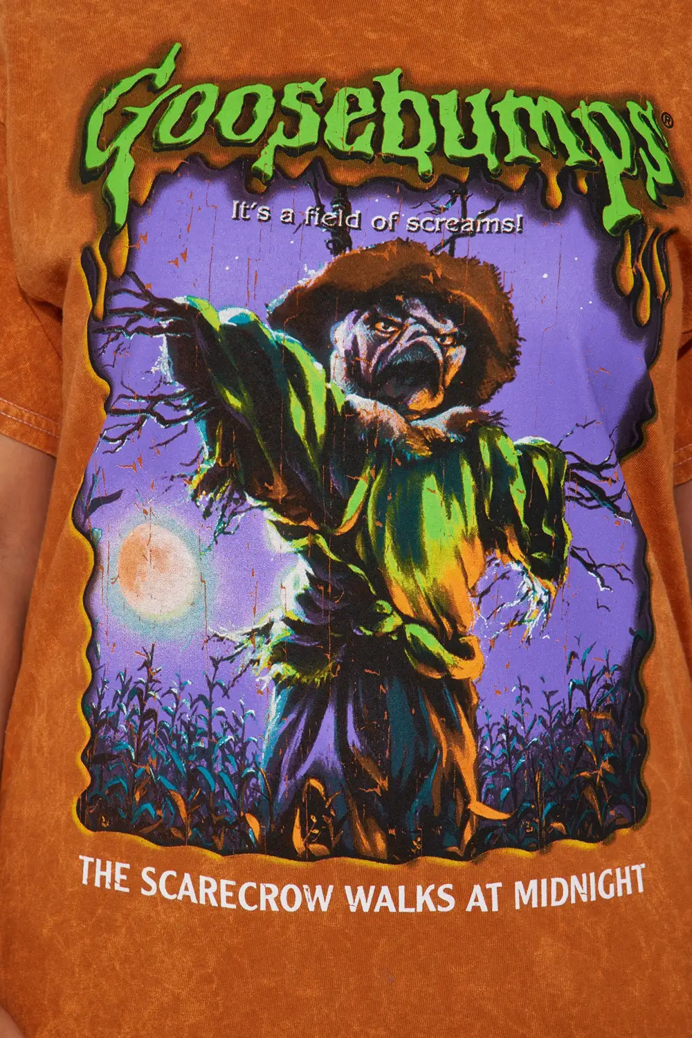 Goosebumps Mineral Wash Tshirt - Orange/combo