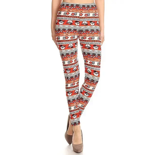 Santa Claus Leggings Jogger Pants Women's Christmas Christmas Christmas Eve Adults' Christmas New Year Eve Polyester Lycra Spandex Pants