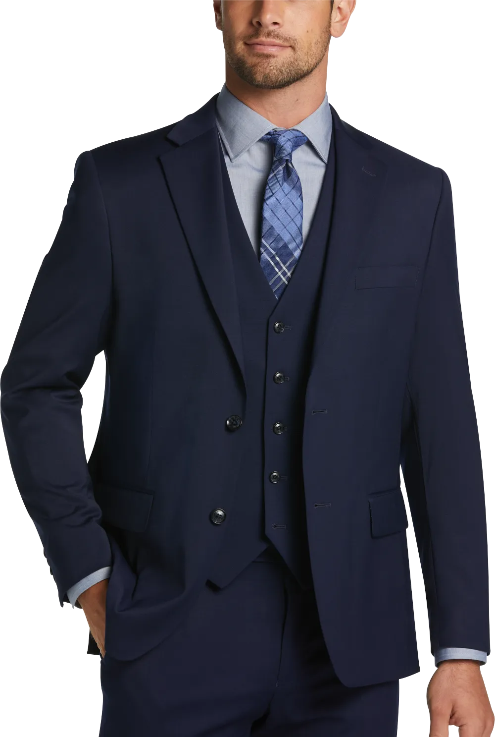 Tommy Hilfiger Modern Fit Wool Blend Suit Jacket