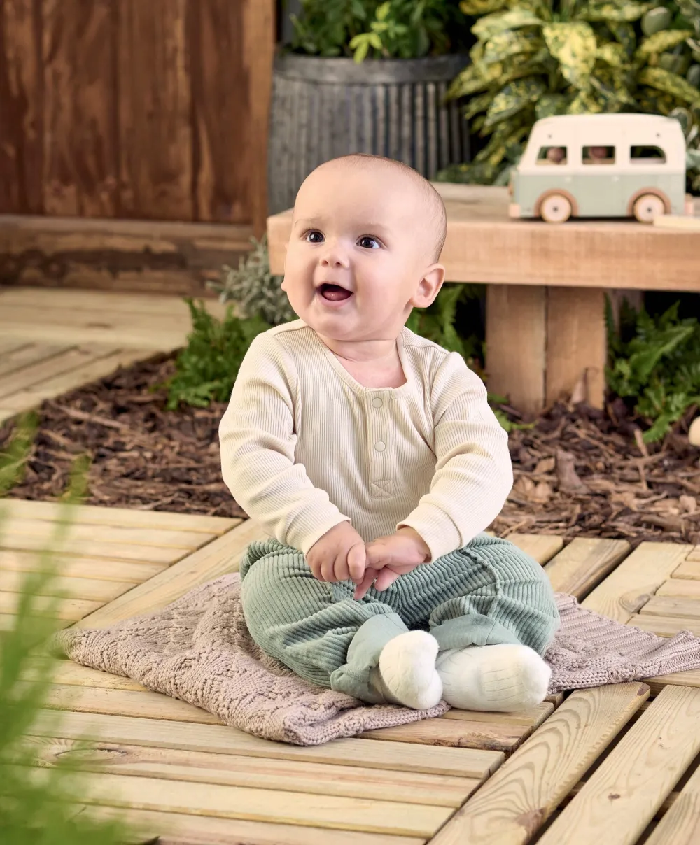 Ribbed Bodysuit - Taupe