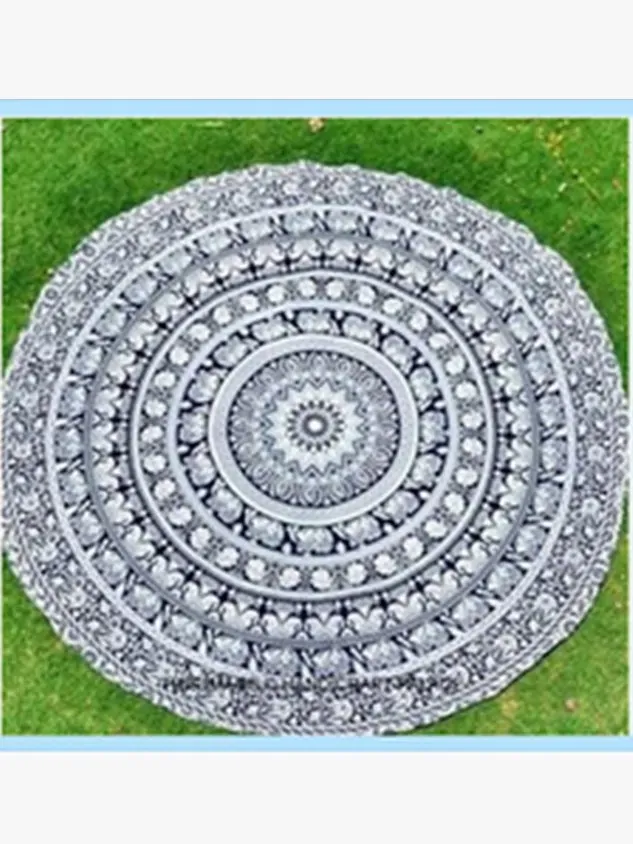 Round sun protection shawl beach towel