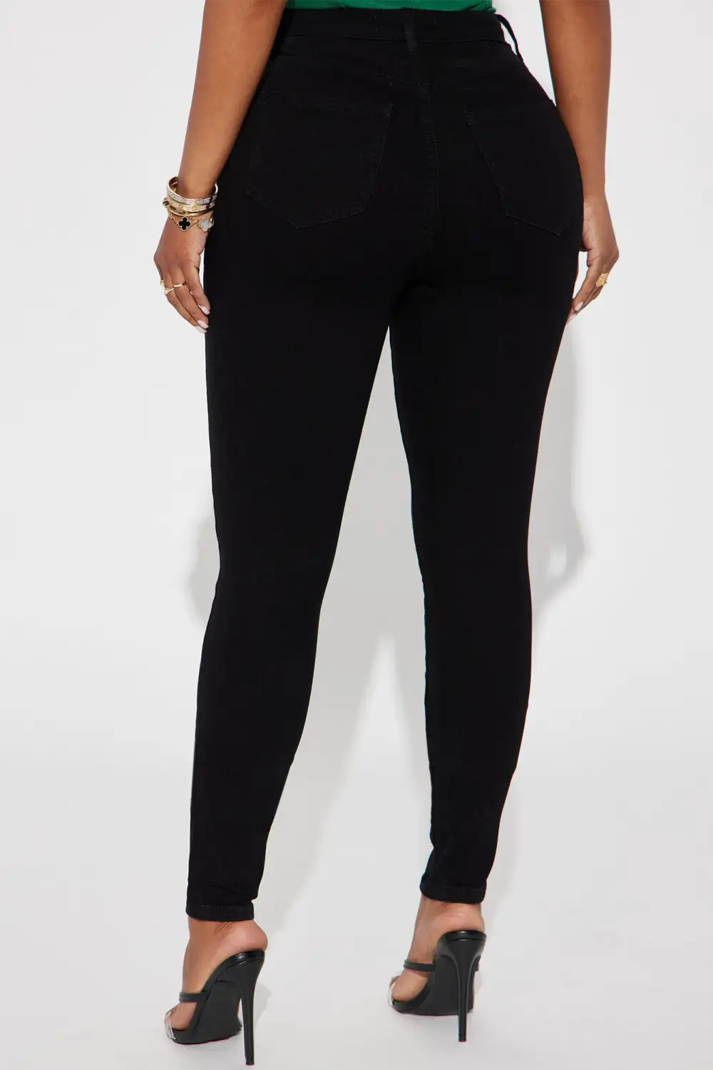 Tall Harper High Rise Stretch Skinny Jeans - Black