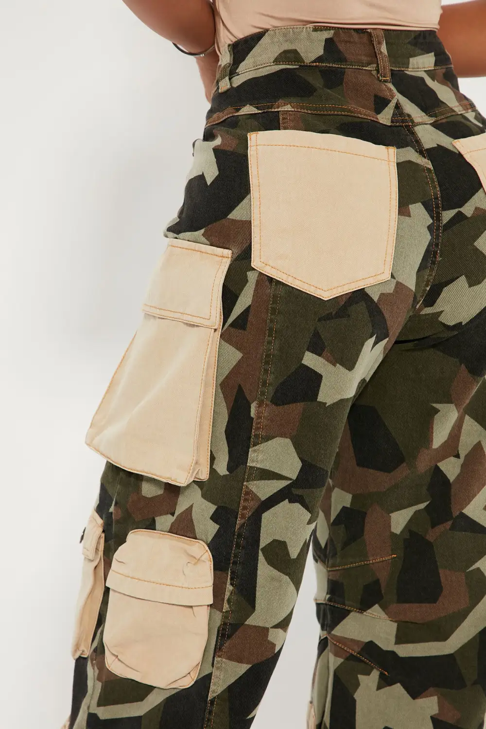 Lily Camo Cargo Jeans - Camouflage