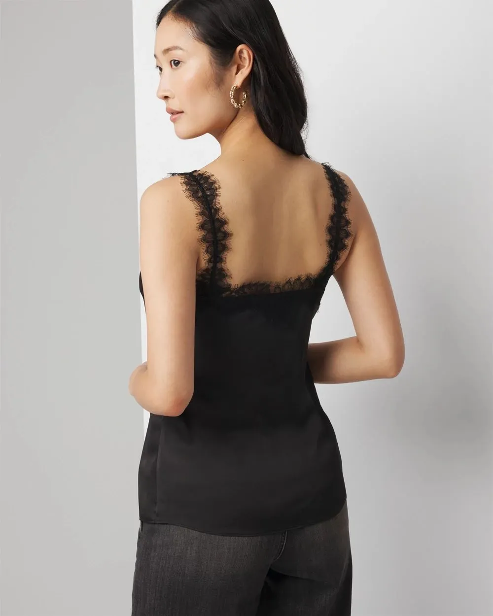Lace-Trimmed Cami