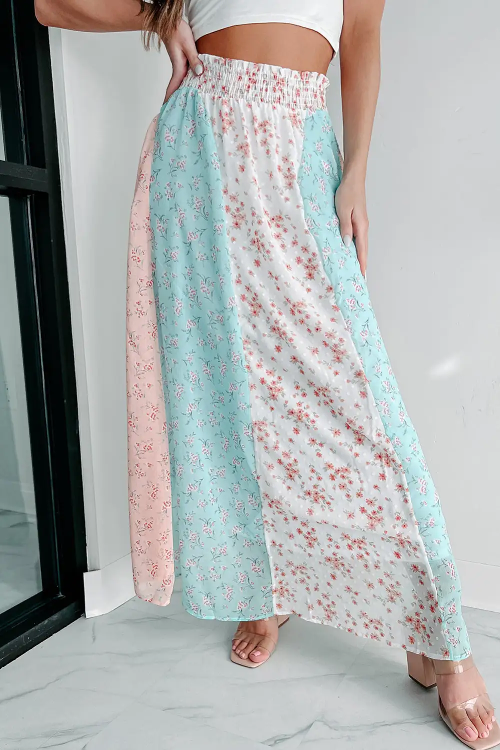 Maxi Floral Print Skirt