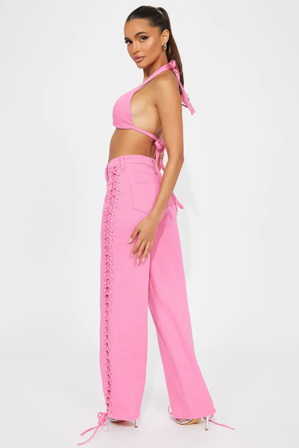 True Chemistry Pant Set - Pink