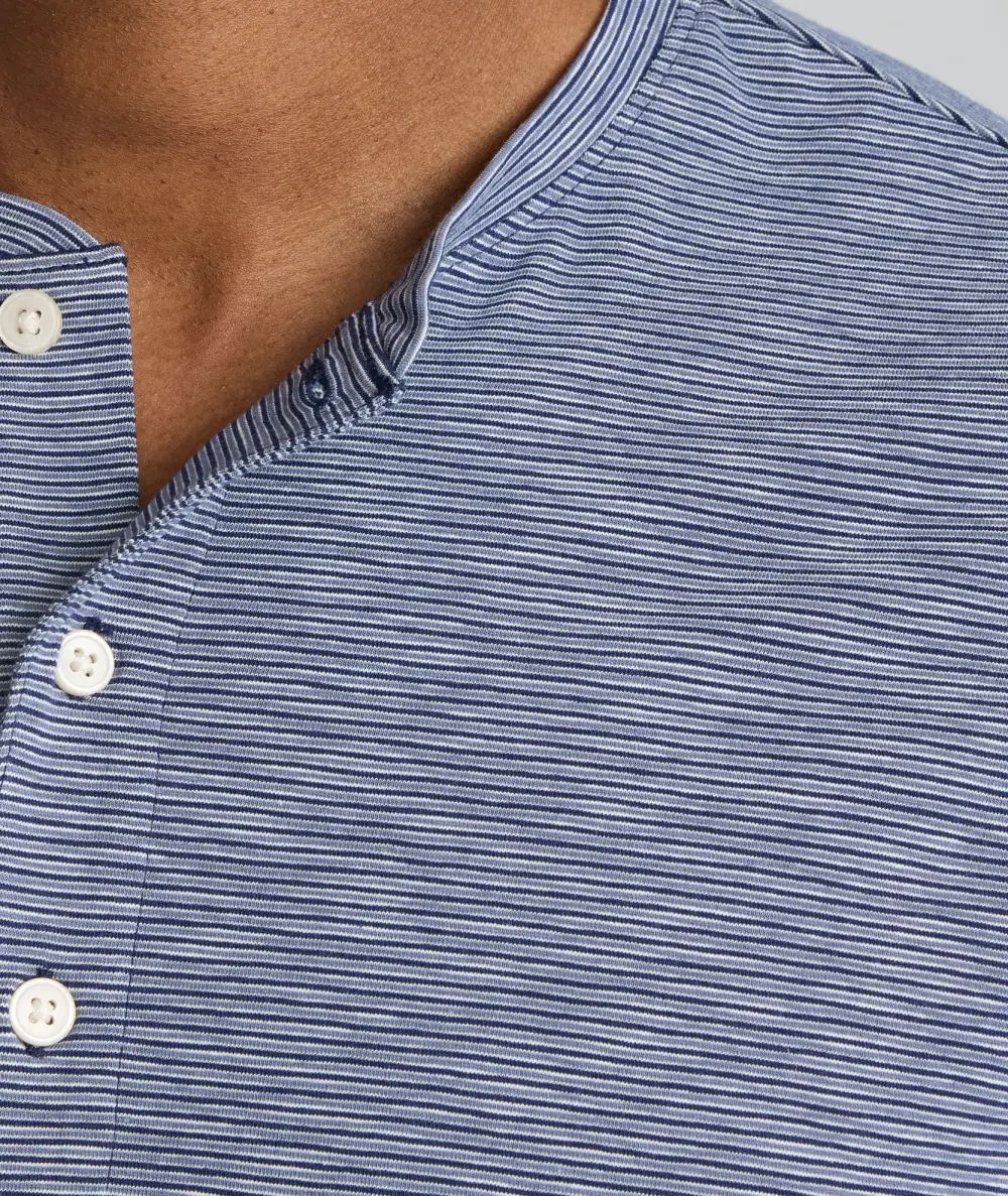 Jersey Slub Short-Sleeve Henley