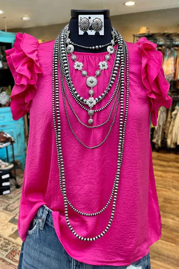 Layered Ruffled Sleeve T-Shirt