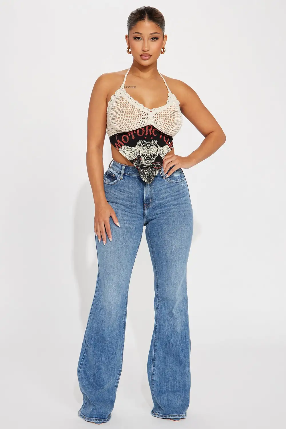 Hot To Handle Crochet Top - Black/combo