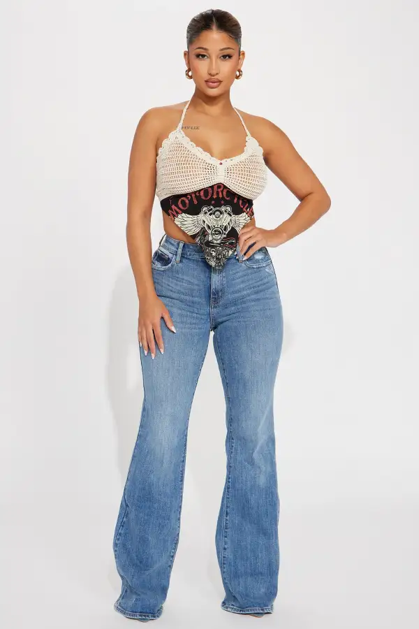 Hot To Handle Crochet Top - Black/combo