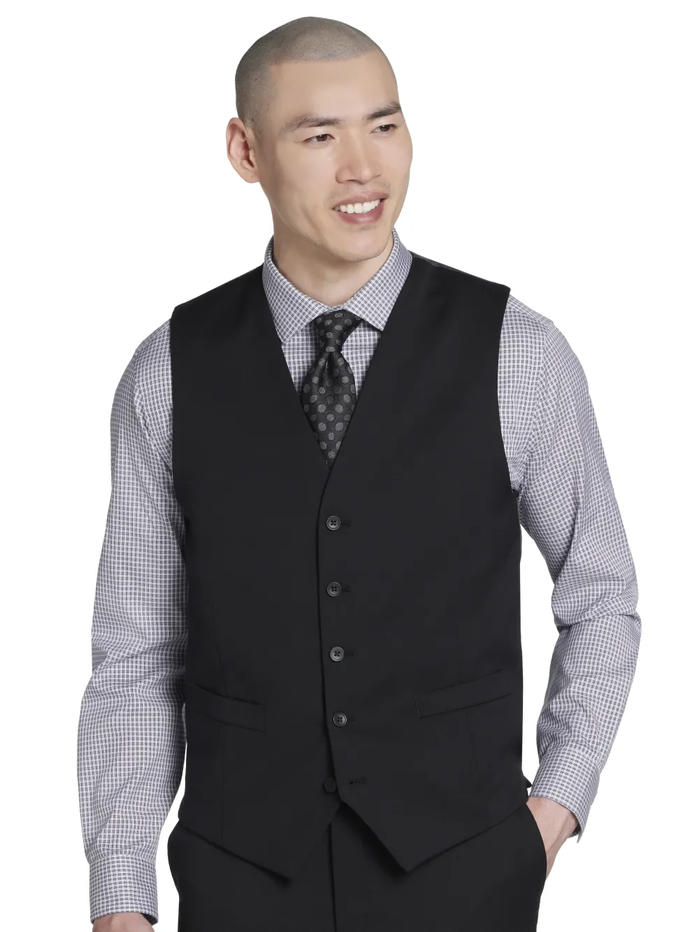 Awearness Kenneth Cole Modern Fit Wool Blend Suit Vest