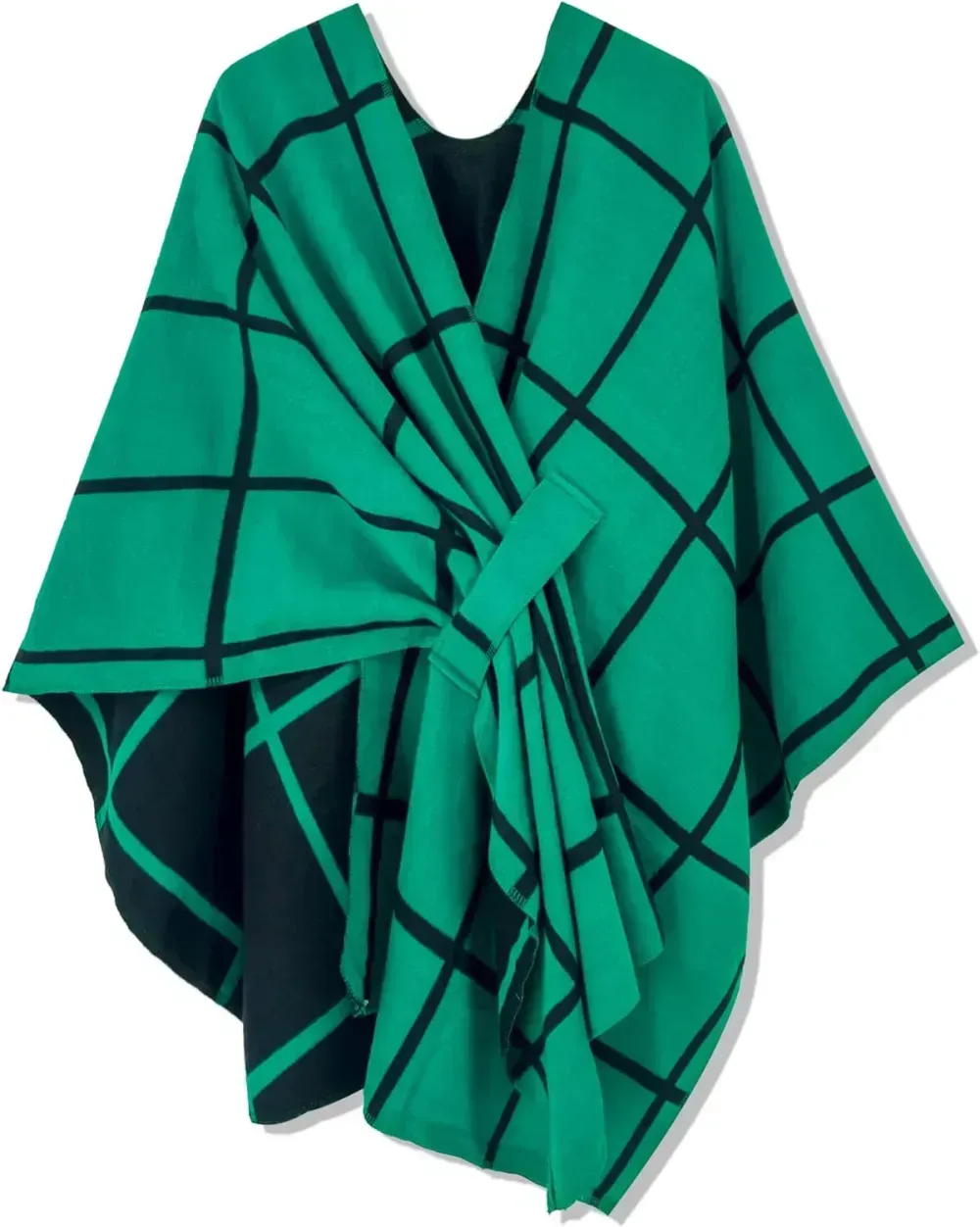 Women's Shawl Wrap Poncho Ruana Cape Open Front Cardigan Shawls for Fall Winter