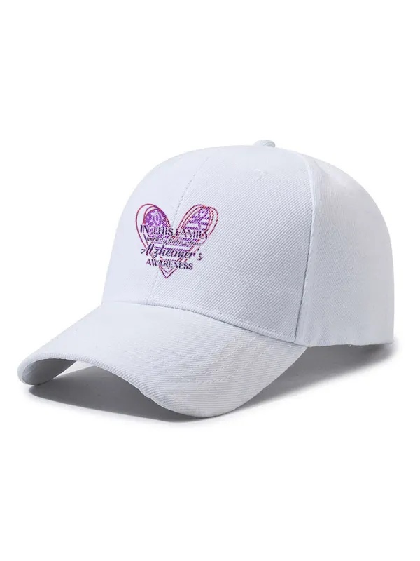 In This Family Nobody Lights Alone Alzheimer'S Awareness Baseball Cap
