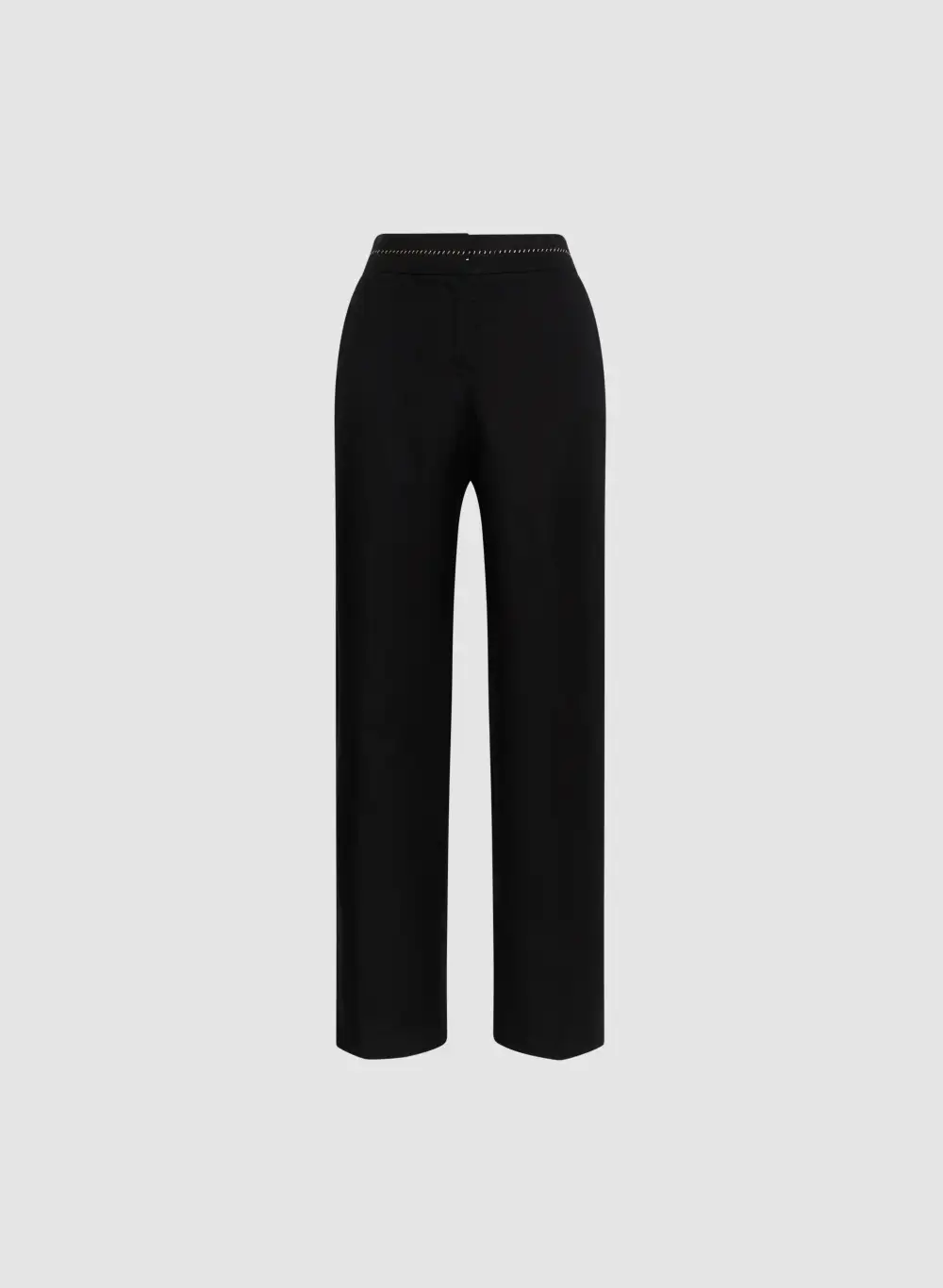 Wide Leg Linen-Blend Pants