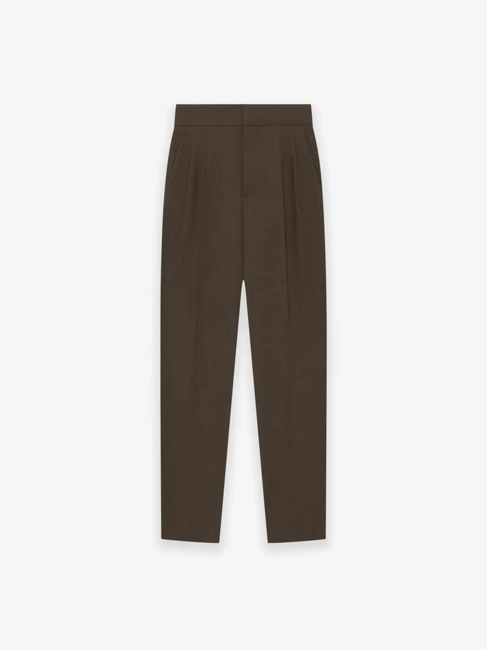 Wool Canvas Tapered Trouser