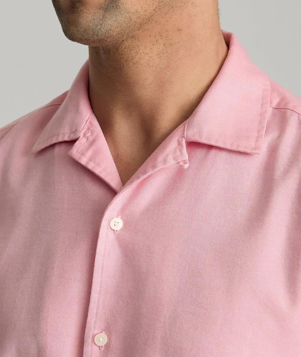 Cotton-Blend Short-Sleeve Hughes Shirt