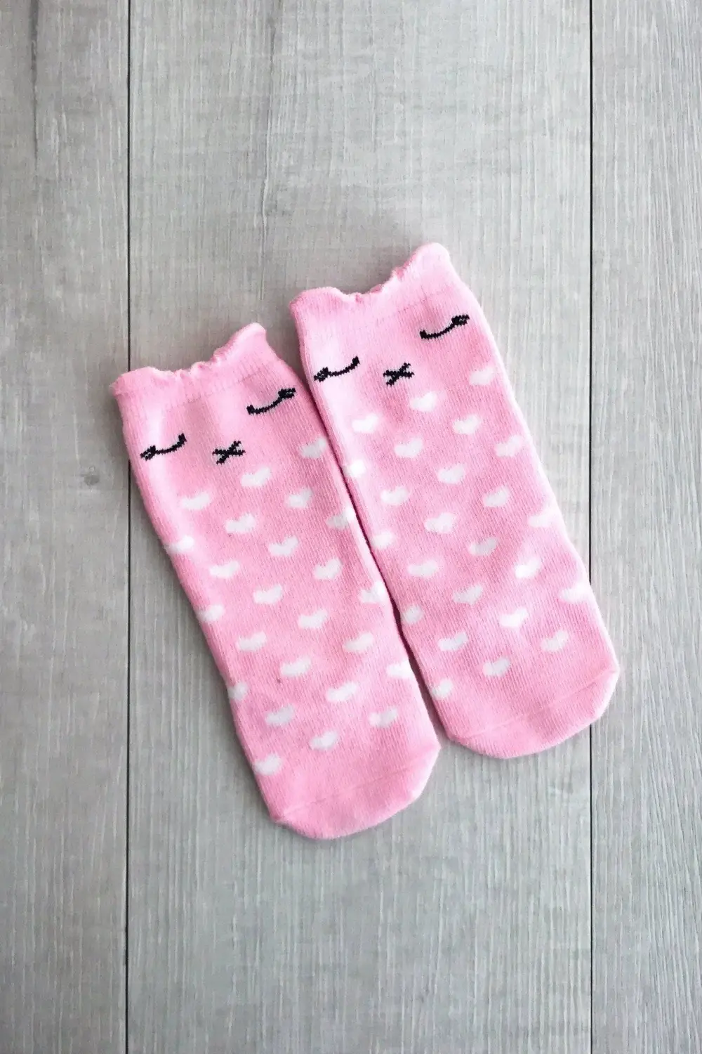 Trendy Pink Bunny Socks